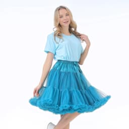55CM Knee Length Women's Soft Puffy Tulle Petticoats Lolita Ballet Dance Pettiskirts Costume Christmas Halloween Tutu Skirts