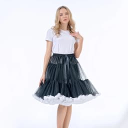 55CM Knee Length Women's Soft Puffy Tulle Petticoats Lolita Ballet Dance Pettiskirts Costume Christmas Halloween Tutu Skirts