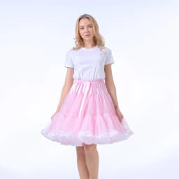 55CM Knee Length Women's Soft Puffy Tulle Petticoats Lolita Ballet Dance Pettiskirts Costume Christmas Halloween Tutu Skirts