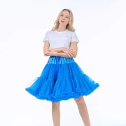 55CM Knee Length Women's Soft Puffy Tulle Petticoats Lolita Ballet Dance Pettiskirts Costume Christmas Halloween Tutu Skirts