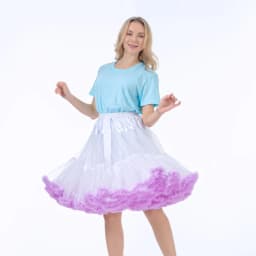 55CM Knee Length Women's Soft Puffy Tulle Petticoats Lolita Ballet Dance Pettiskirts Costume Christmas Halloween Tutu Skirts