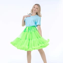 55CM Knee Length Women's Soft Puffy Tulle Petticoats Lolita Ballet Dance Pettiskirts Costume Christmas Halloween Tutu Skirts