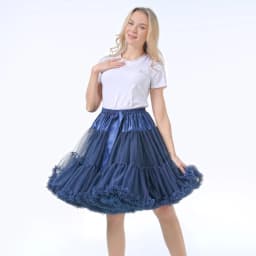 55CM Knee Length Women's Soft Puffy Tulle Petticoats Lolita Ballet Dance Pettiskirts Costume Christmas Halloween Tutu Skirts