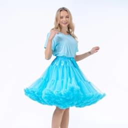 55CM Knee Length Women's Soft Puffy Tulle Petticoats Lolita Ballet Dance Pettiskirts Costume Christmas Halloween Tutu Skirts