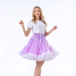 55CM Knee Length Women's Soft Puffy Tulle Petticoats Lolita Ballet Dance Pettiskirts Costume Christmas Halloween Tutu Skirts