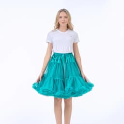 55CM Knee Length Women's Soft Puffy Tulle Petticoats Lolita Ballet Dance Pettiskirts Costume Christmas Halloween Tutu Skirts