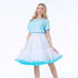 55CM Knee Length Women's Soft Puffy Tulle Petticoats Lolita Ballet Dance Pettiskirts Costume Christmas Halloween Tutu Skirts
