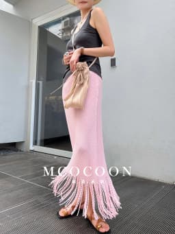 Miyake Pleated 2025 Summer New Girls' Skirt Is Fashionable And Versatile, A High-waisted Diamond-patterned Tassel Skirt