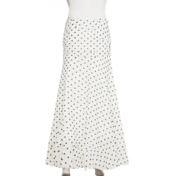 hirigin Polka Dot Floor-length Chiffon Skirt French Style Ruffled Mesh A-line Skirts Elegant Maxi Bottoms High Waist Streetwear
