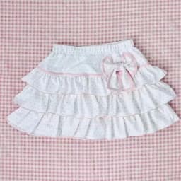 Y2k Gothic Elastic Waist Cross Short Skirt Women Sweet Hot Girl Chic High Waist Ruffle Skirts Female Design Retro Cake Skirt New