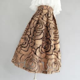 Khaki Geometric Vintage High Waist Ball Gown A-line Loose Women's Skirt Knee-Length Long Skirts For Women Clothing Fashion