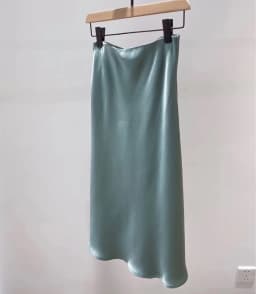 new optical blend elastic waist medium length acetic acid skirt multicolor acetic acid skirt