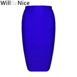 Willbenice Sexy Office Bandage Skirts Nude Purple White Bodycon Slim Womens Knee Length Hot Pink Fuchia Black Pencil Maxi Skirts