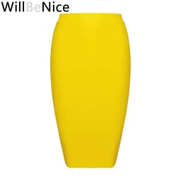 Willbenice Sexy Office Bandage Skirts Nude Purple White Bodycon Slim Womens Knee Length Hot Pink Fuchia Black Pencil Maxi Skirts