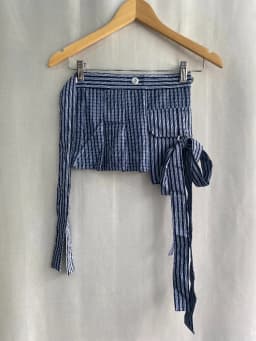 Y2k Harajuku Vintage Skirts Plaid Pleated Bandage Irregular All Match Mini Skirt American Streetwear Punk Gothic Women Clothing