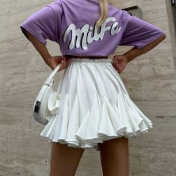 Tuularose Summer Ruffle Short Skirt Women 2025 Summer New Y2k Pleated Patchwork Skirt Casual Streetwear Office Lady Female Skirt