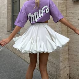 Tuularose Summer Ruffle Short Skirt Women 2025 Summer New Y2k Pleated Patchwork Skirt Casual Streetwear Office Lady Female Skirt