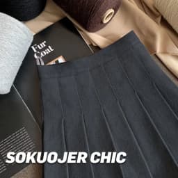 High Waist A-Line Skirt Women's Autumn Winter Thickened Woolen Pleated Skirt Black Slimming plus Size Skirt