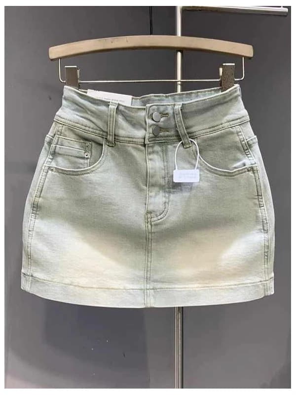 High Waist Slimming Denim Skirt Women's Loose Versatile Casual f-length Bodycon Skirt Summer 2025 Korean Sle