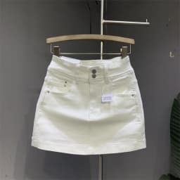 High Waist Slimming Denim Skirt Women's Loose Versatile Casual f-length Bodycon Skirt Summer 2025 Korean Sle
