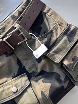 Fashion Spicy Girls Camouflage Denim Skirts American Retro Versatile High Waist Multi Pockets Skirt Summer Women's Mini Skirts