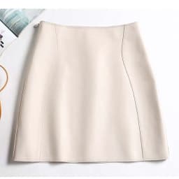 Genuine Leather Sexy Mini Skirt Women 2025 Spring South Korean Fashion High Waist A-line Skirt High street