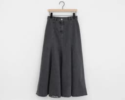 Vintage Black Denim High Waist Long Skirts For Women 2025 Autumn Winter New Fashion Blue Elegant Fishtail Wrapped Hip Jean Skirt