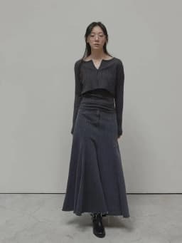 Vintage Black Denim High Waist Long Skirts For Women 2025 Autumn Winter New Fashion Blue Elegant Fishtail Wrapped Hip Jean Skirt