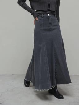 Vintage Black Denim High Waist Long Skirts For Women 2025 Autumn Winter New Fashion Blue Elegant Fishtail Wrapped Hip Jean Skirt