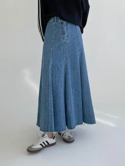 Vintage Black Denim High Waist Long Skirts For Women 2025 Autumn Winter New Fashion Blue Elegant Fishtail Wrapped Hip Jean Skirt