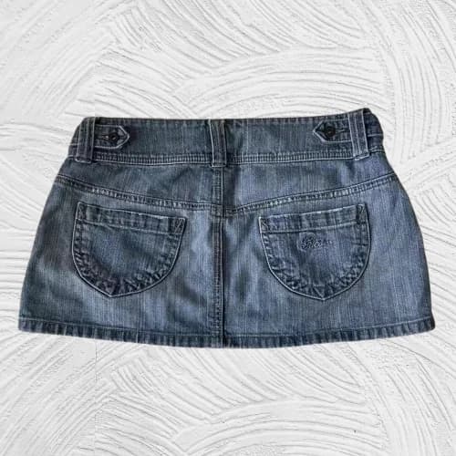 Womens Classic Blue Denim Mini Skirt High Quality Casual Summer Skirt Young Ladies Comfortable Fit with Stylish Pocket Design