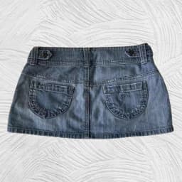 Womens Classic Blue Denim Mini Skirt High Quality Casual Summer Skirt Young Ladies Comfortable Fit with Stylish Pocket Design
