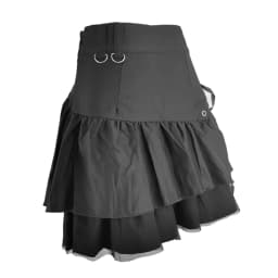 Black Retro Skirt Korean Sweet Kawaii Women Summer Streetwear Ladies Short Skirts Casual All Match Ball Gown Saia Female
