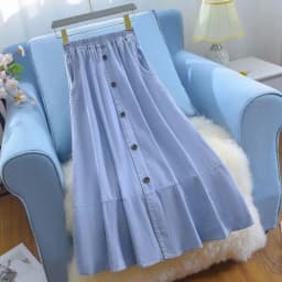 Women Large Size 5XL Cowboy Skirt Design Sense Niche Ladies Fashion Denim Maxi Skirt 2025 Feminine High Waist Jeans Long Skirts