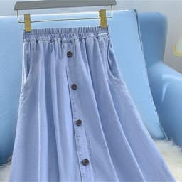 Women Large Size 5XL Cowboy Skirt Design Sense Niche Ladies Fashion Denim Maxi Skirt 2025 Feminine High Waist Jeans Long Skirts