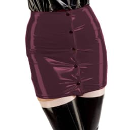 Sexy High Waist Short Mini PVC Leather Skirt Button Up Slim Bodycon Pencil Skirts Fashion High Street Vinyl Wrap Hips Club Skirt