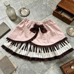 Retro Vintage Harajuku Y2K Piano Print Lace Ruffle Mini Skirt Women 2026 New French Elegant Casual Summer Fashion Skirt 2000s