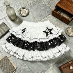 Retro Vintage Harajuku Y2K Piano Print Lace Ruffle Mini Skirt Women 2026 New French Elegant Casual Summer Fashion Skirt 2000s