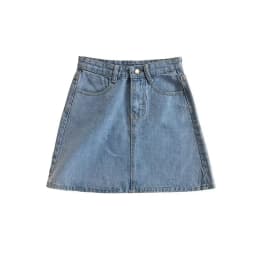 Women's Summer Skirt Casual Big Size Jeans A-line Short Skirt High Waist Denim Vintage Tassel Female Clothing DURIKIES