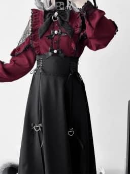 Japanese Lolita Lace Patchwork Skirts Women Summer New Slim High Waist Midi  Black Skirts Gothic Vintage Bandage Skirt Hot Girls