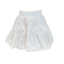 Yedinas Gothic Ball Gown Mini Skirt Women Summer 2024 Bow Korean Fashion Elastic Waist Pleated Short Skirt For Women Y2k Chic