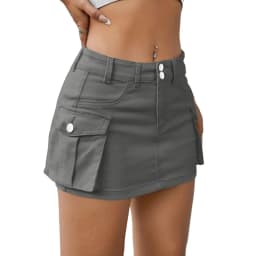 Streetwear Solid Color Cowboy Tight Skirts Women Fashion Pocket Design Sense Package Hip Slim Denim Mini Skirt Female Spring New
