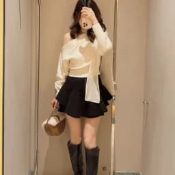Kuzuwata Sweet Plaid Winter New Mujer Faldas Short High Waist All-match Slim Skirt Japan Ruffles Zip Ball Gown Minority Faldas