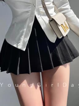  Pleated Skirt with Shorts Women Sexy High Waist White Black A-line Korean Gyaru Mini Tennis Skirt School Girl Summer