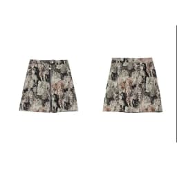 2025 Vintage Autumn Winter Women Skirt Sweet Cat Print A-line Mini Skirt High Waist Fashion Casual Cute Female Skirts Oversize