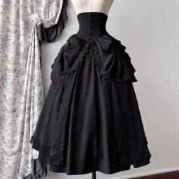 Japanese Skirts for Women 2025 Faldas Mujer De Moda High Waist A-line Jupe Lolita Style Patchwork Lace Vintage Long Skirt 49C903