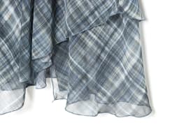 KONDALA Trendy Elegant Asymmetrical Pleated Skirt Women High Street Plaid Midi Skirt 2026 Spring Fashion Holiday Chic Lady Skirt