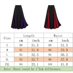 Women Maxi Skirt Vintage Summer High Waist A Line Victorian Long Skirt Steampunk Gothic Ruffled Hem Pleated Party Skirts