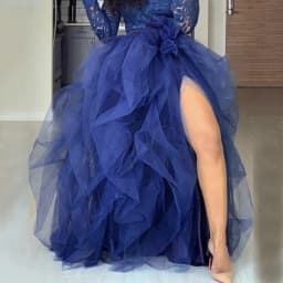Women's Princess Tutu Skirt Elegant Puffy Tiered Tulle Skirts Fashion Korean Dance Party A Line High Waisted Mesh Maxi Skirt