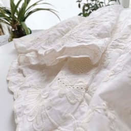Vintage Embroidery Floral Cotton Midi Skirt Elastic Waist Skirts For Women 2026 Spring Summer